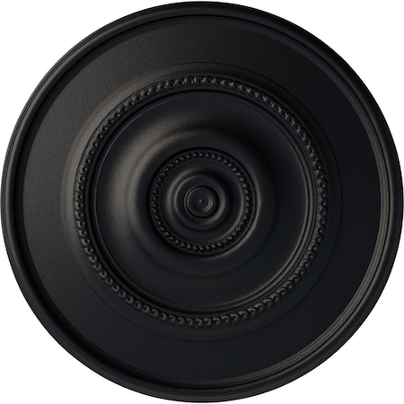 Ekena Millwork Traditional Reece Ceiling Medallion (Fits Canopies up to 5 7/8"), 24 3/8"OD x 1 1/8"P, Steel Gray CM24RESGS